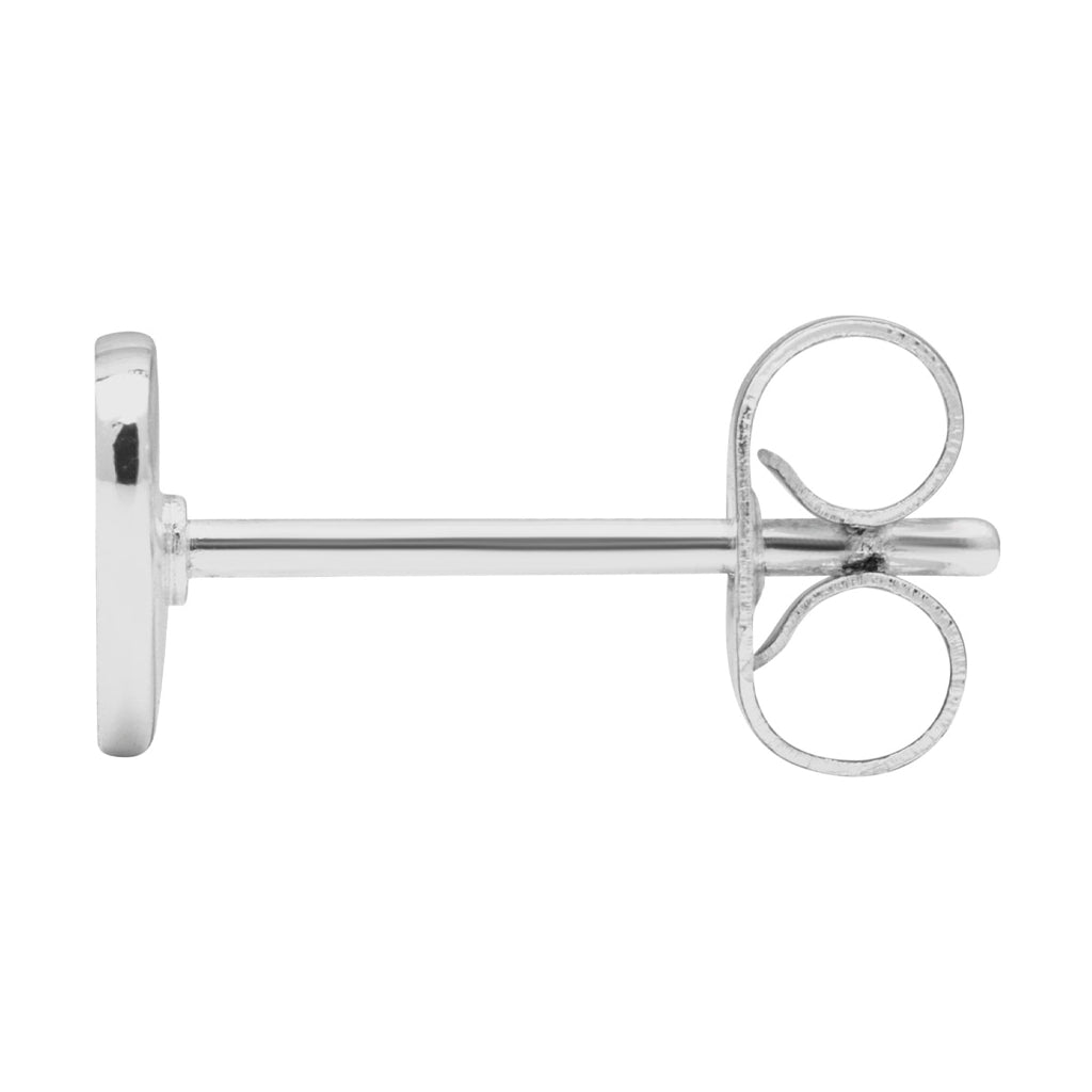 LULU Copenhagen Heart Mom earring 1 pcs silver plated Ear stud, 1 pcs Green