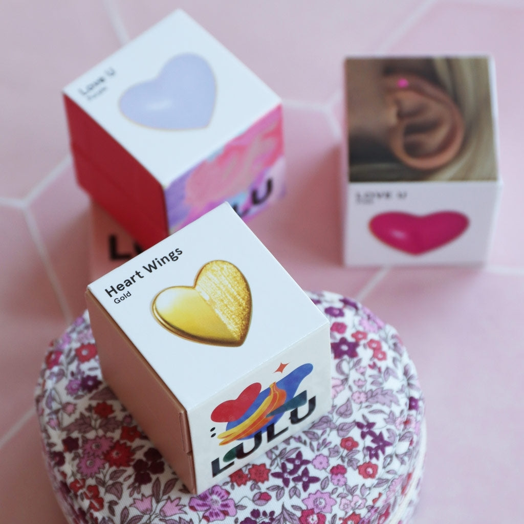 LULU Copenhagen Heart Wings earring 1 pcs Ear stud, 1 pcs Silver