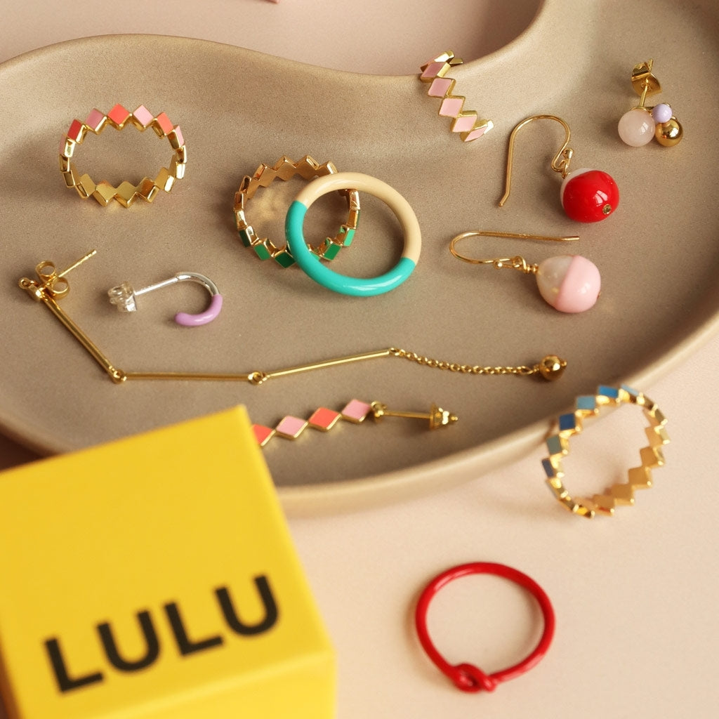 LULU Copenhagen LULU Baroque earring 1 pcs Ear stud, 1 pcs Light Pink
