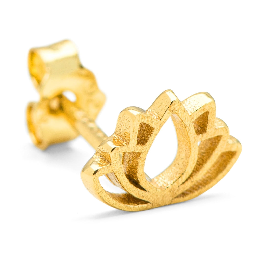 LULU Copenhagen Lotus earring 1 pcs Ear stud, 1 pcs Gold plated