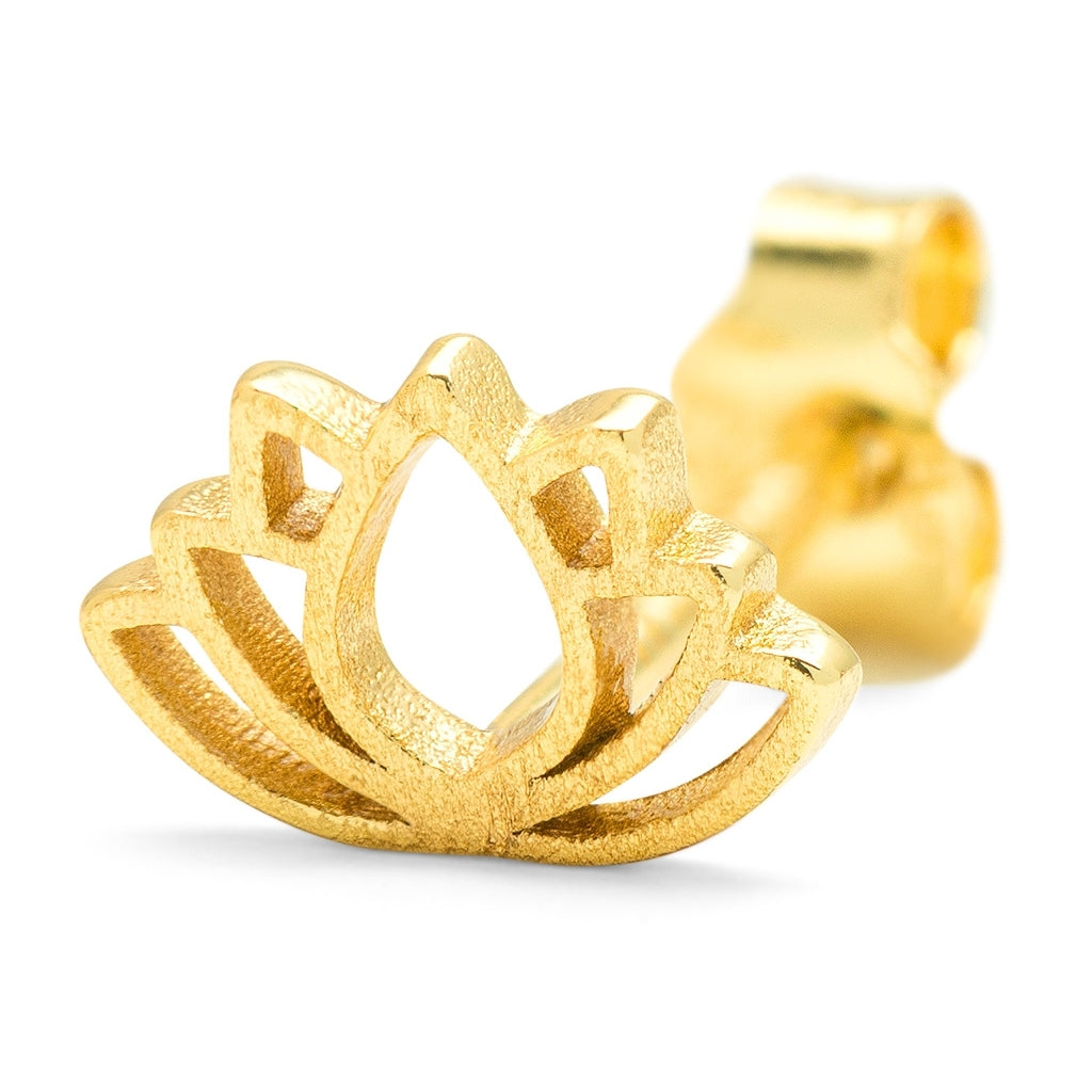LULU Copenhagen Lotus earring 1 pcs Ear stud, 1 pcs Gold plated