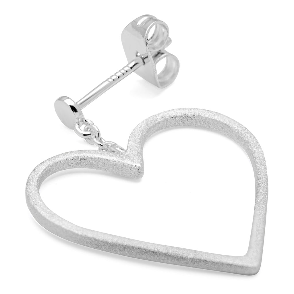 LULU Copenhagen Love Free earring 1 pcs Ear stud, 1 pcs Silver Plated