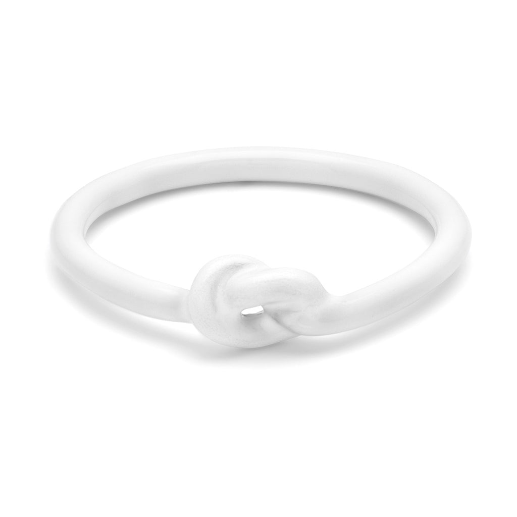 LULU Copenhagen Love Knot Ring Rings White