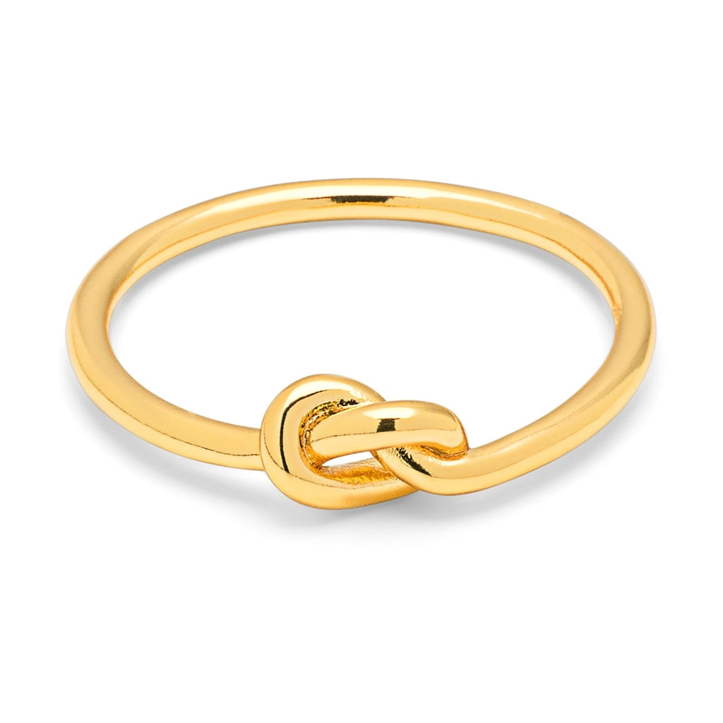 LULU Copenhagen Love Knot Ring gold plated Rings Gold plated