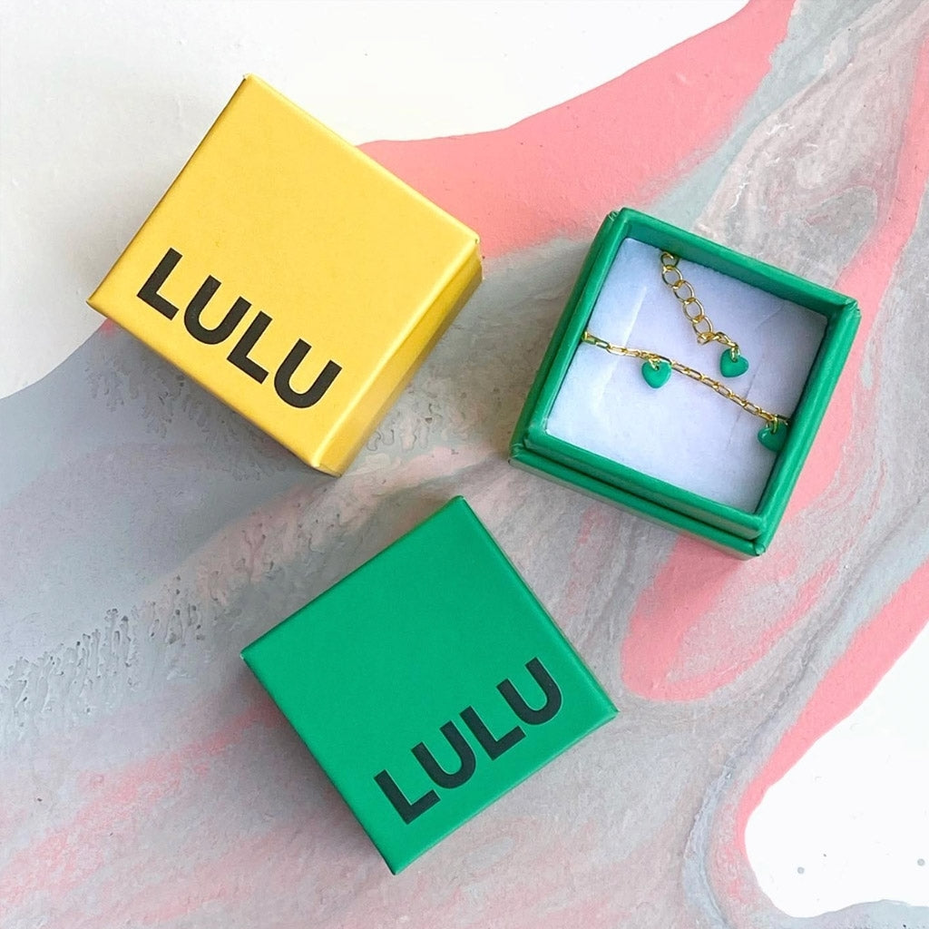 LULU Copenhagen Love U Bracelet gold plated Bracelets Light Green