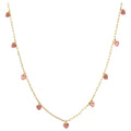 Love U Necklace gold plated - Burnt Coral