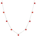 Love U Necklace silver plated - Passion Red