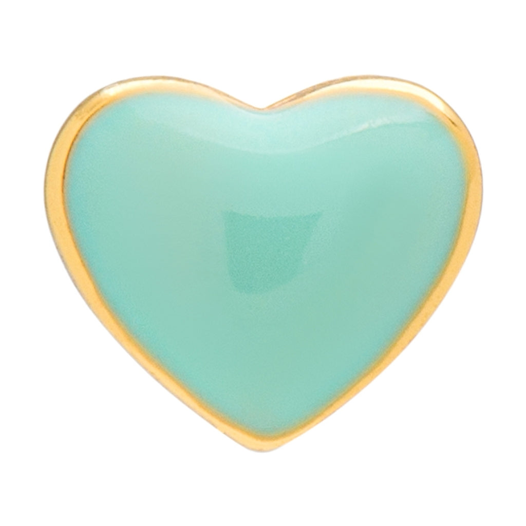 LULU Copenhagen Love U earring 1 pcs Ear stud, 1 pcs Mint
