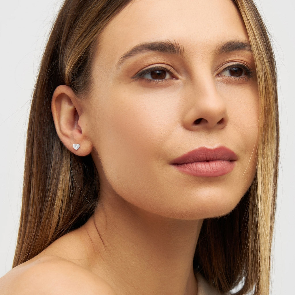LULU Copenhagen Love U earring 1 pcs Ear stud, 1 pcs Silver