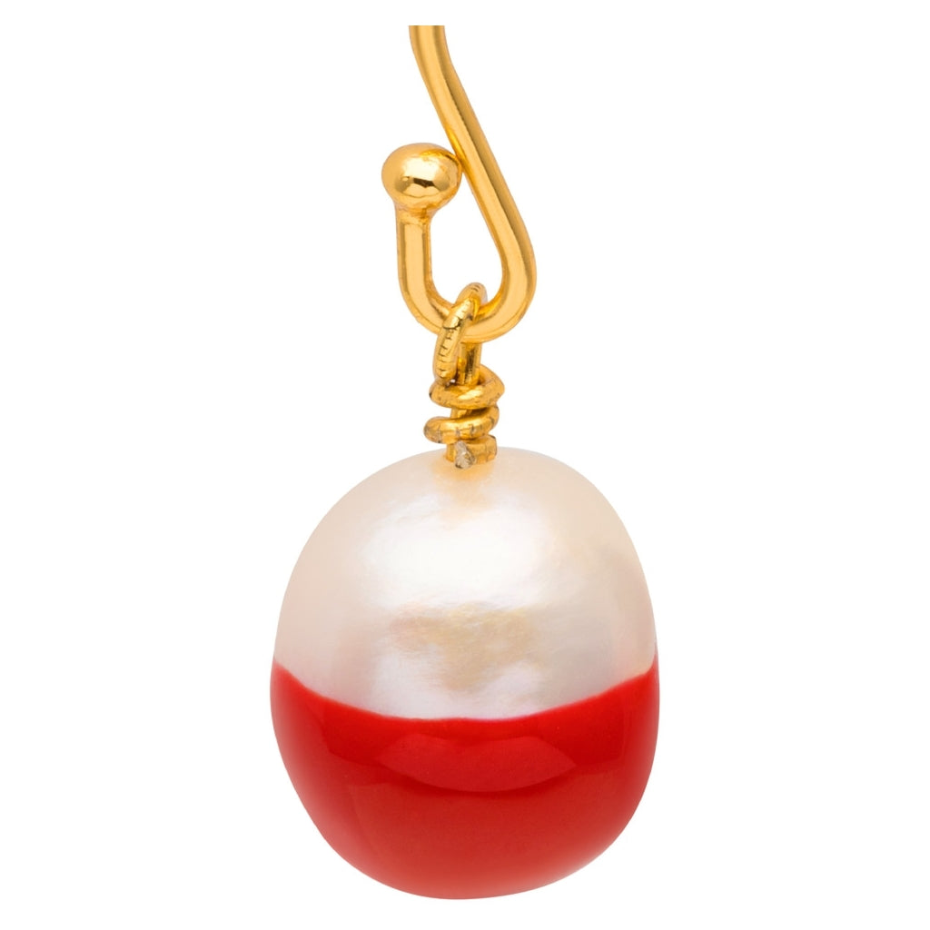 LULU Copenhagen LULU Baroque earring 1 pcs Ear stud, 1 pcs Passion Red
