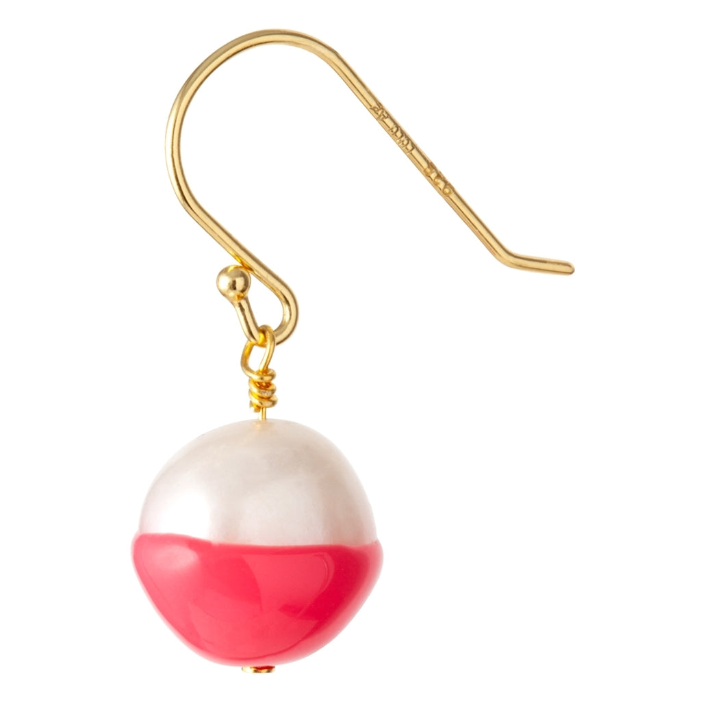 LULU Copenhagen LULU Baroque earring 1 pcs Ear stud, 1 pcs Pink Coral