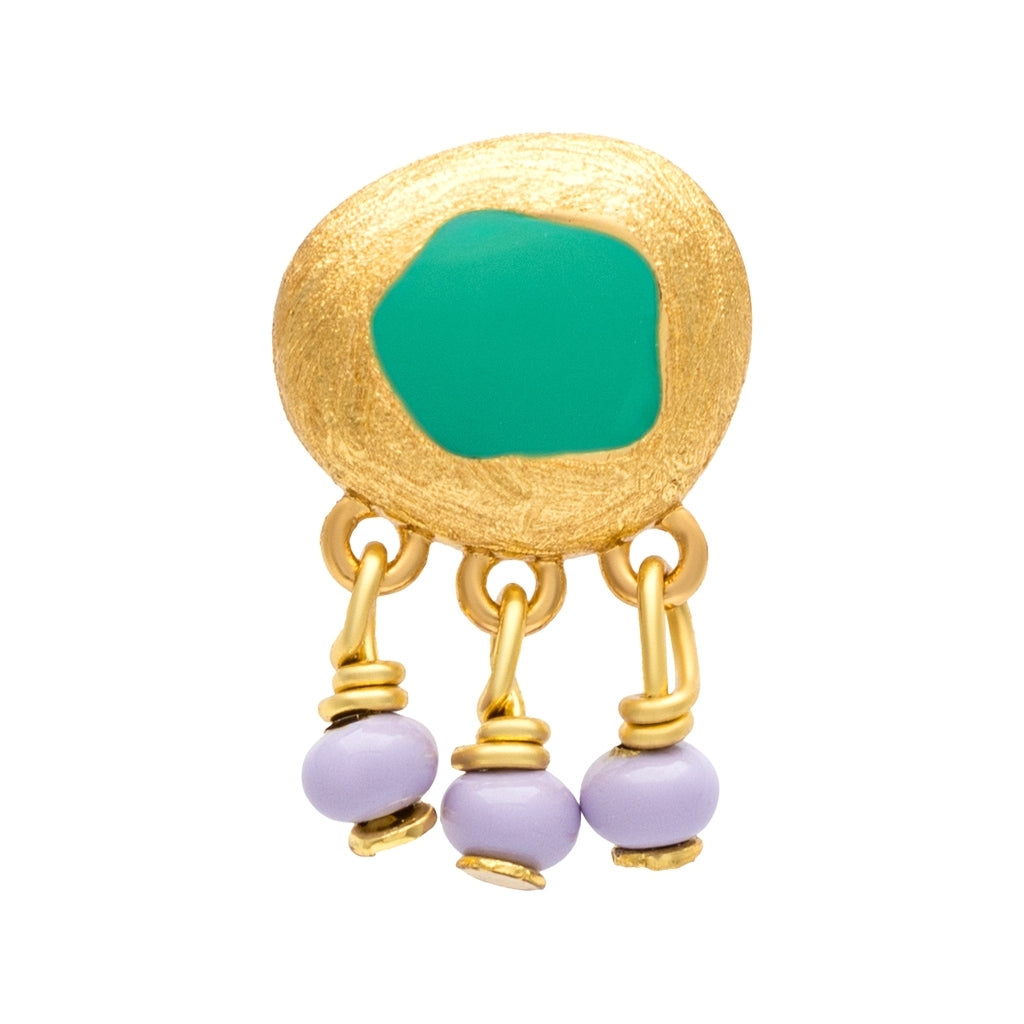 LULU Copenhagen Magic Stone Charms earring 1 pcs Ear stud, 1 pcs Gold plated