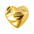 Melted Heart earring 1 pcs - Gold plated