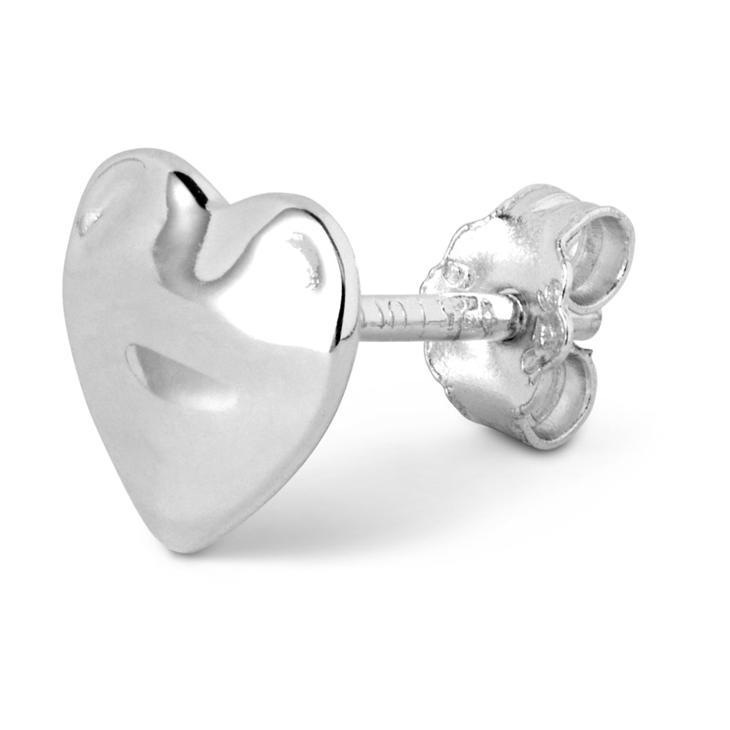 LULU Copenhagen Melted Heart earring 1 pcs Ear stud, 1 pcs Silver