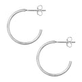 Non Hoops Medium pair - Silver Plated