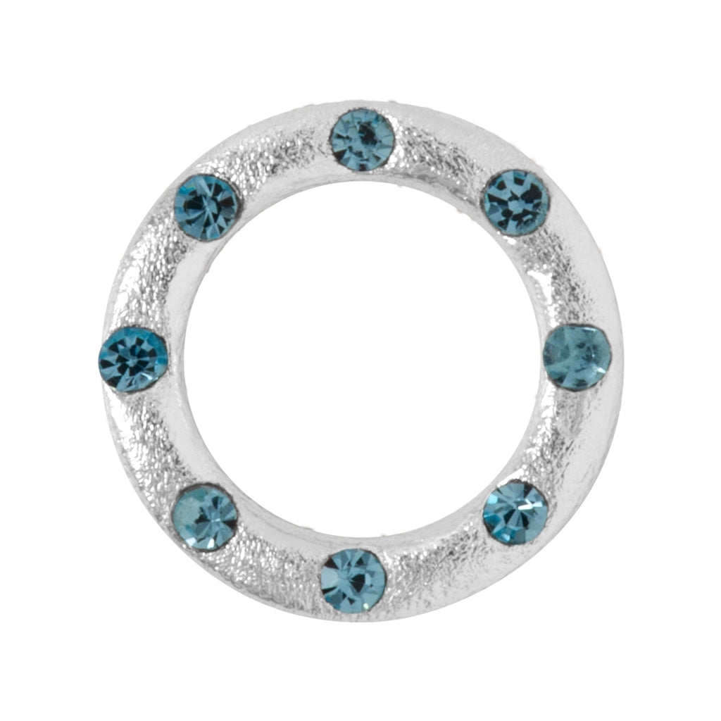 LULU Copenhagen OMG earring 1 pcs silver plated Ear stud, 1 pcs Light Blue
