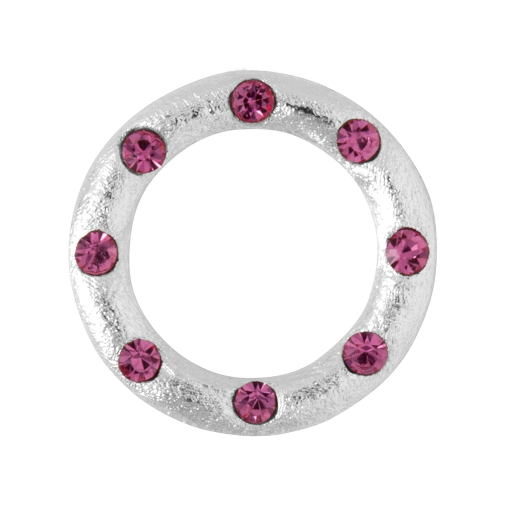 LULU Copenhagen OMG earring 1 pcs silver plated Ear stud, 1 pcs Pink