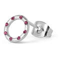 OMG 1 pcs silver plated - Pink
