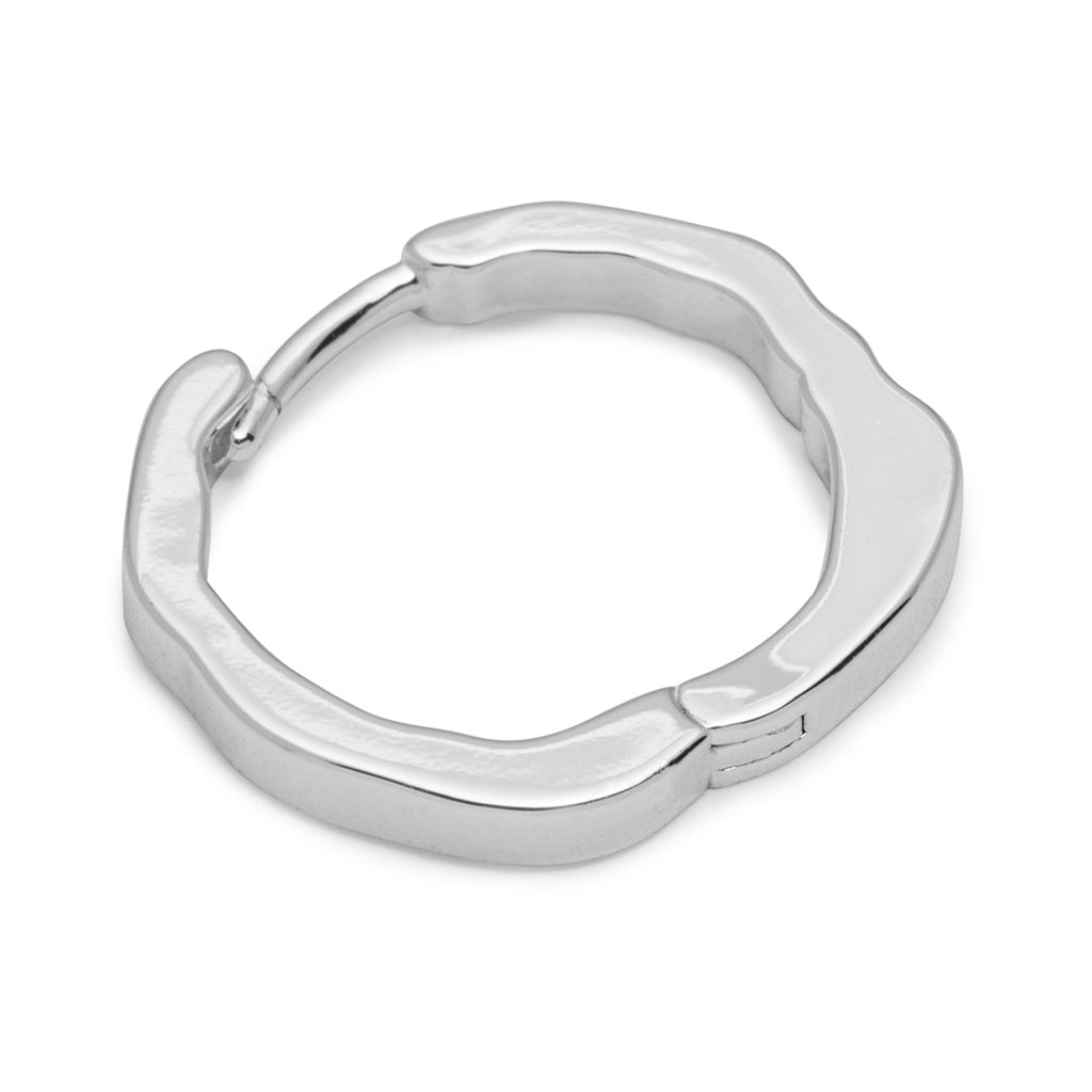 LULU Copenhagen Organic Hoops Pair Hoops Silver Plated