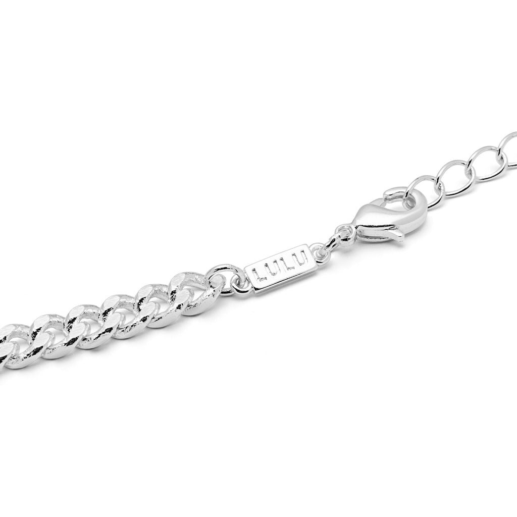 LULU Copenhagen Panzer Necklace Long silver plated Necklaces Silver Plated