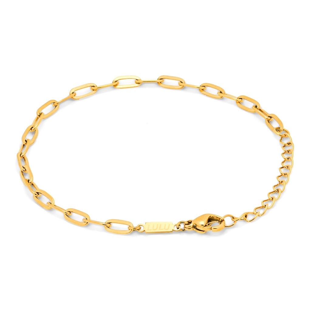 LULU Copenhagen Paperclip Bracelet gold plated Bracelets Gold plated