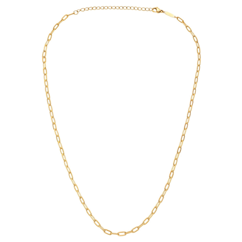 LULU Copenhagen Paperclip Necklace gold plated Necklaces Gold plated