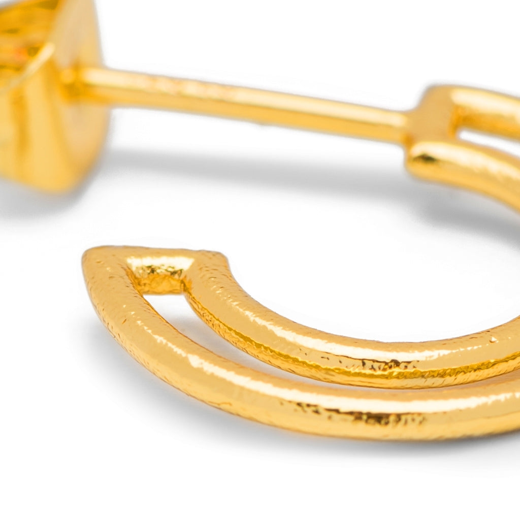 LULU Copenhagen Shape Hoops Pair Hoops Gold plated