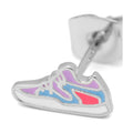 Sneaker One earring 1 pcs - Silver Plated