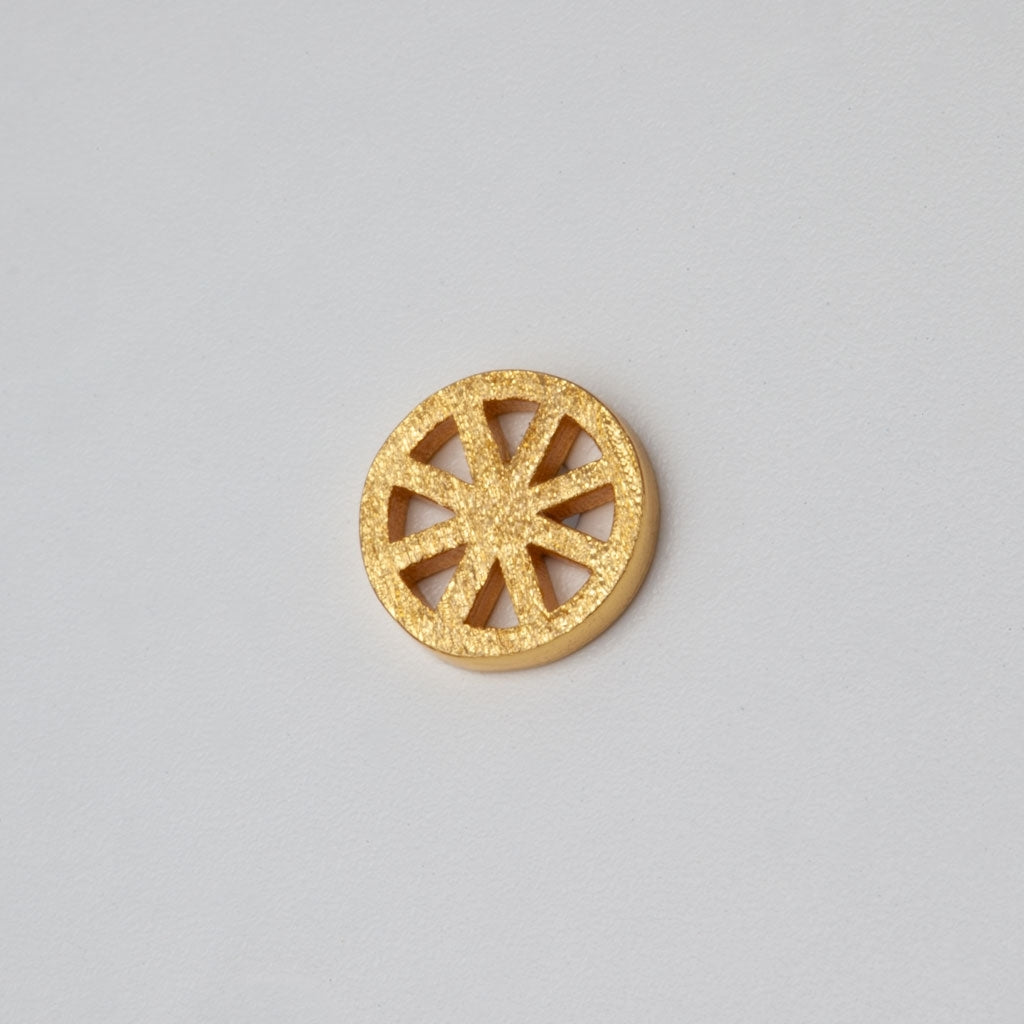 LULU Copenhagen Spinning Wheel earring 1 pcs Ear stud, 1 pcs Gold plated