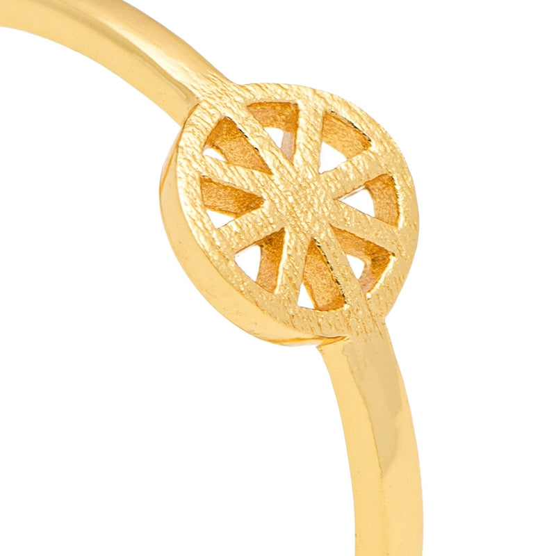 LULU Copenhagen Spinning Wheel Ring Rings Gold plated