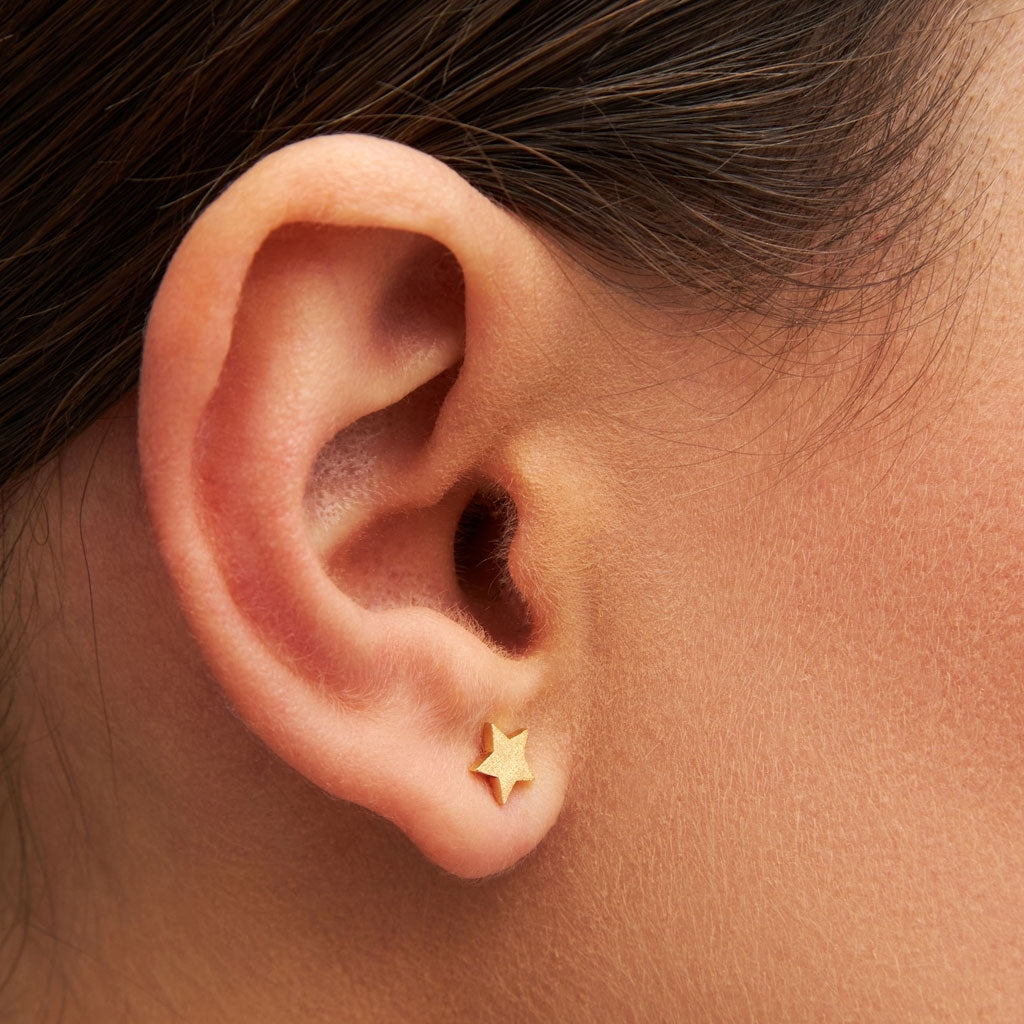 LULU Copenhagen Star earring 1 pcs Ear stud, 1 pcs Gold plated