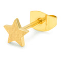 Star earring 1 pcs - Gold plated