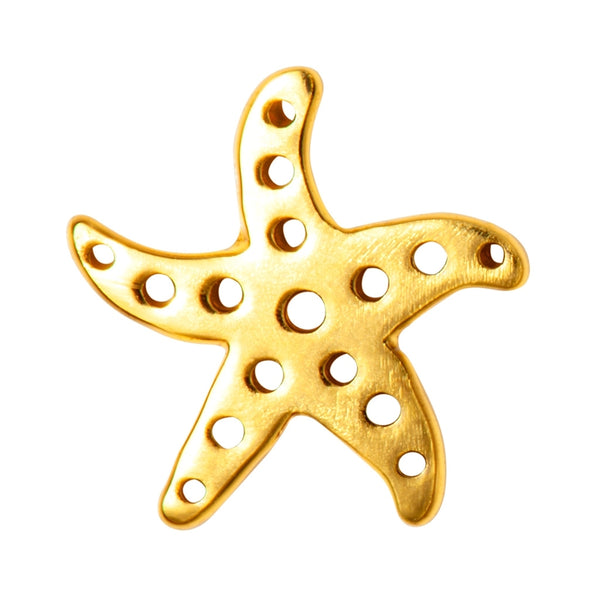 LULU Copenhagen Starfish 1 pcs Ear stud, 1 pcs Gold plated