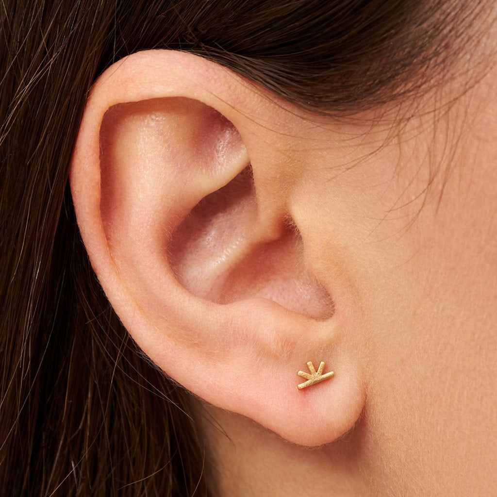 LULU Copenhagen Sunrise earring 1 pcs Ear stud, 1 pcs Gold plated