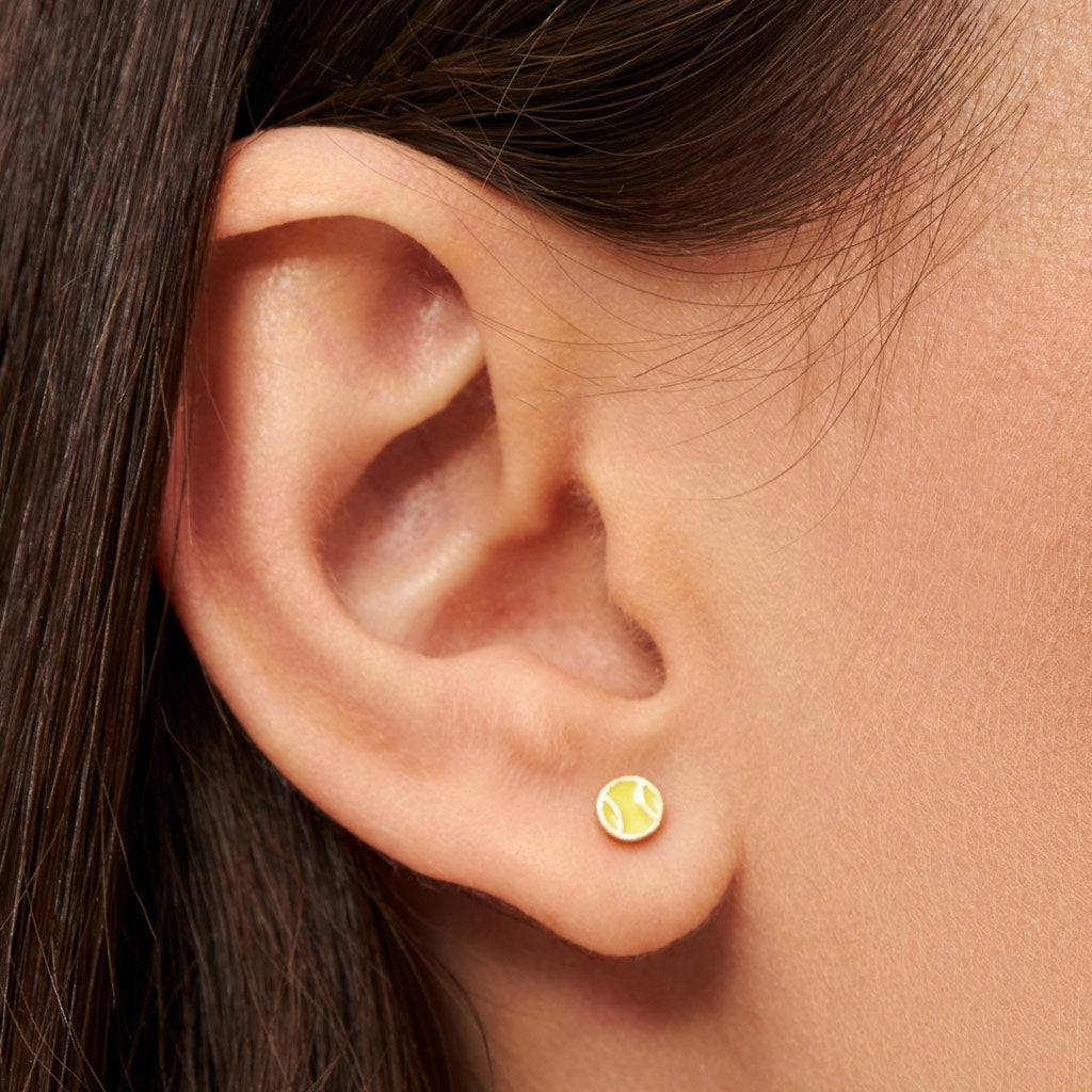 LULU Copenhagen Tennis earring 1 pcs Ear stud, 1 pcs Gold plated