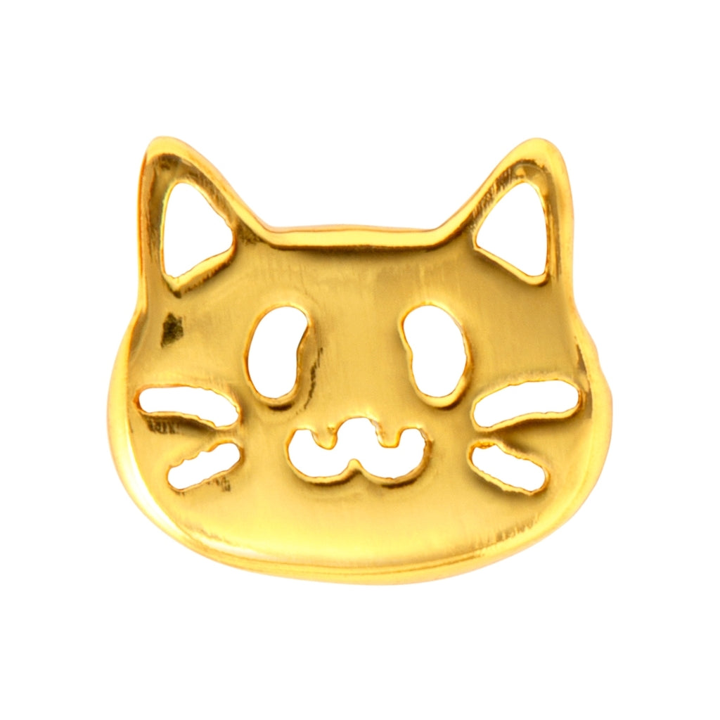 LULU Copenhagen The Cat earring 1 pcs Ear stud, 1 pcs Gold plated