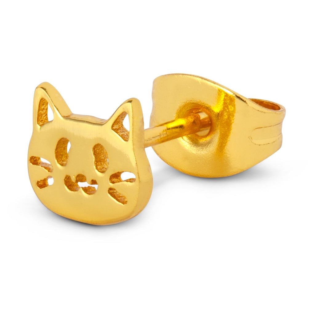 LULU Copenhagen The Cat earring 1 pcs Ear stud, 1 pcs Gold plated