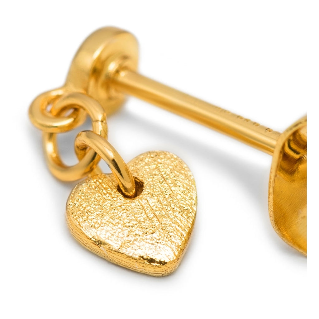 LULU Copenhagen Love U Dangling earring 1 pcs Ear stud, 1 pcs Gold plated