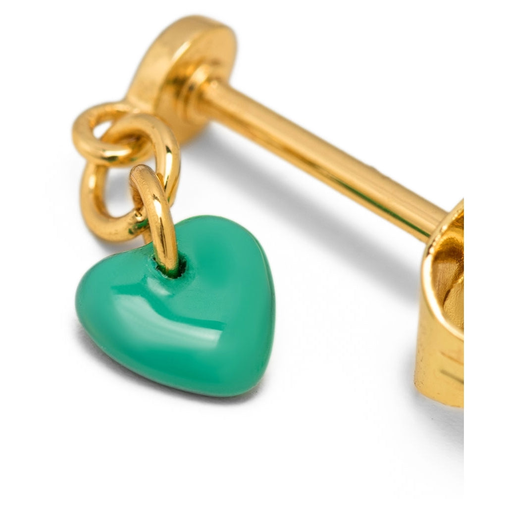 LULU Copenhagen Love U Dangling earring 1 pcs Ear stud, 1 pcs Light Green