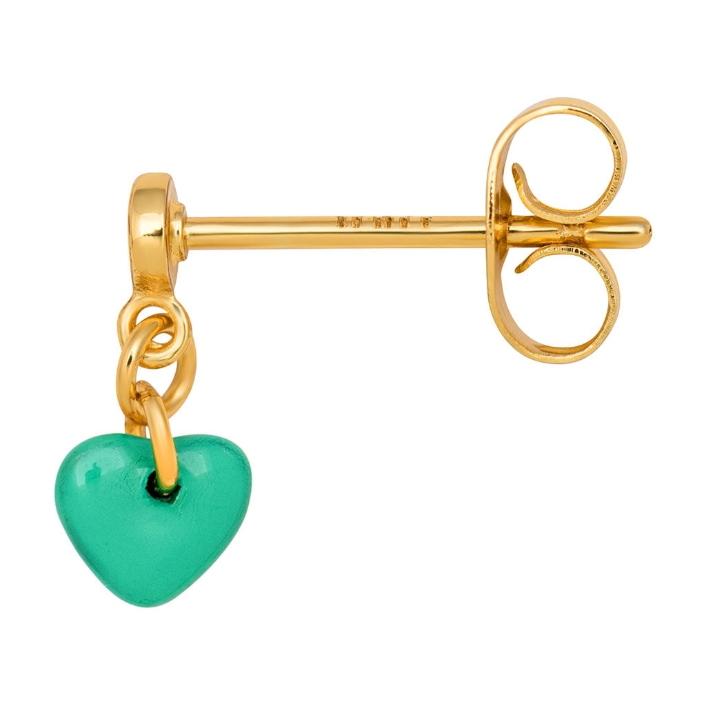 LULU Copenhagen Love U Dangling earring 1 pcs Ear stud, 1 pcs Light Green