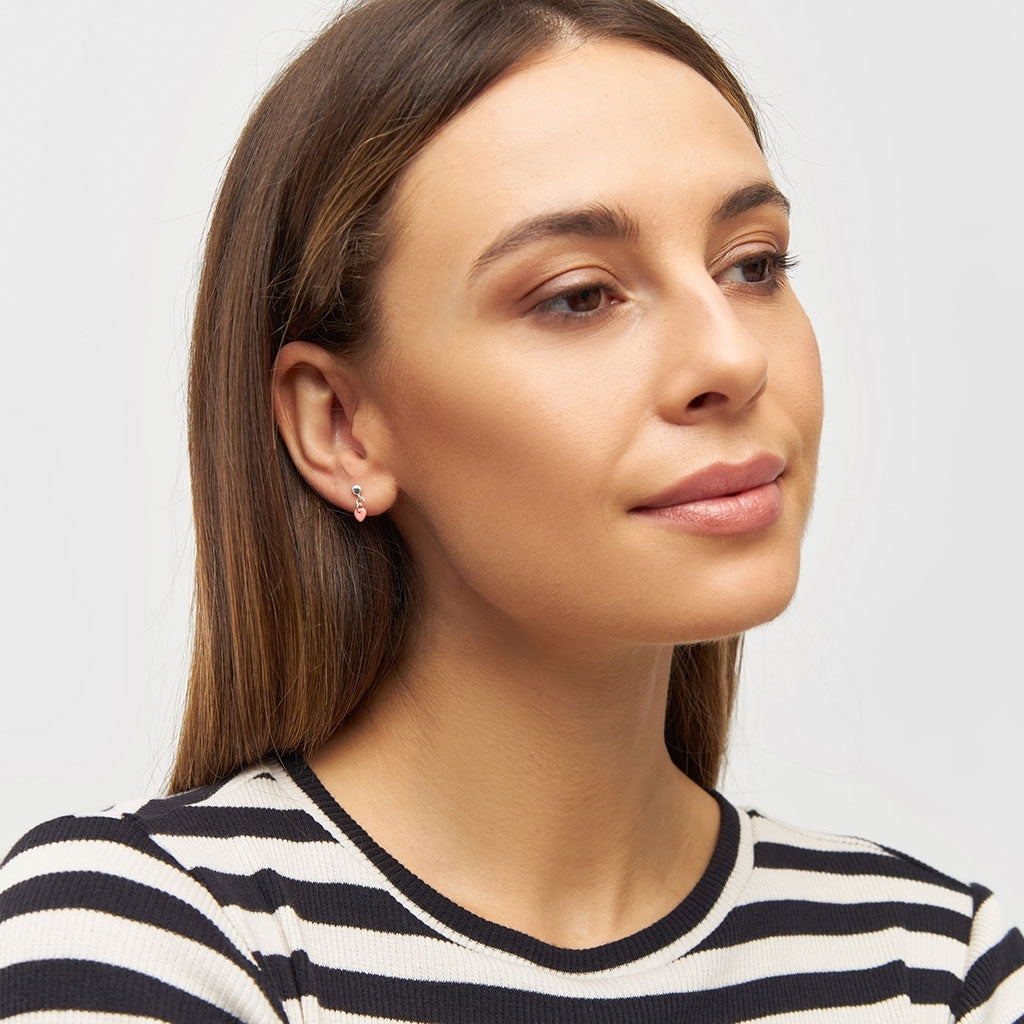 LULU Copenhagen Love U Dangling earring 1 pcs Ear stud, 1 pcs Burnt Coral