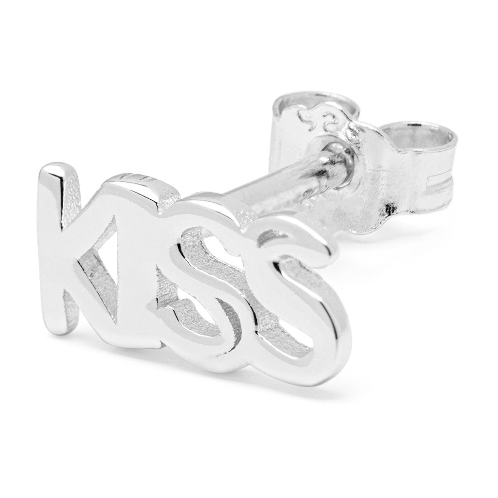 LULU Copenhagen Word Kiss earring 1 pcs Ear stud, 1 pcs Silver