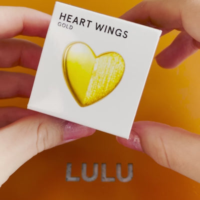 LULU Copenhagen Heart Wings earring 1 pcs Ear stud, 1 pcs Gold plated