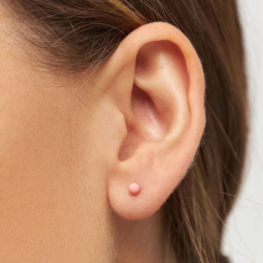 LULU Copenhagen Color Ball earring 1 pcs Ear stud, 1 pcs Burnt Coral