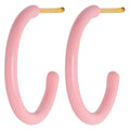 Color Hoops Medium pair - Light Pink
