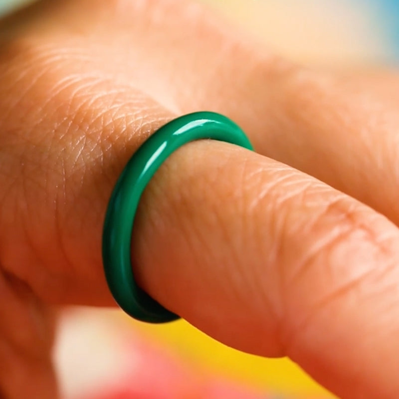 LULU Copenhagen Color Ring Rings Green