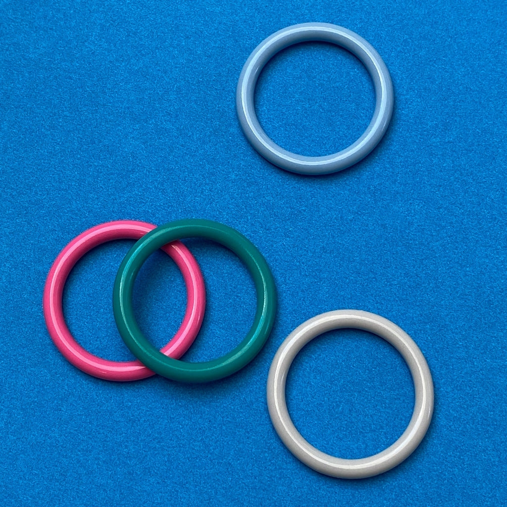 LULU Copenhagen Color Ring Rings Light Blue