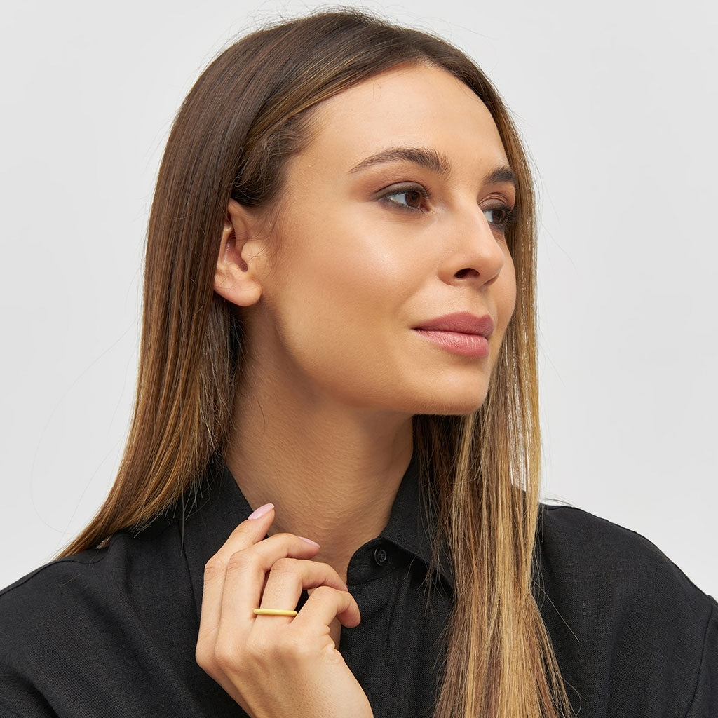 LULU Copenhagen Color Ring Rings Yellow