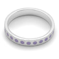 Pattern Ring silver - Purple